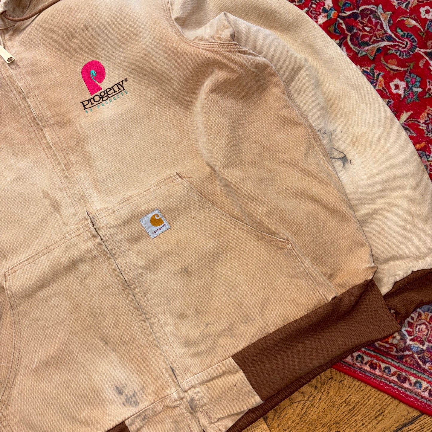 Vintage Carhartt Brown Active Workwear Jacket - XL