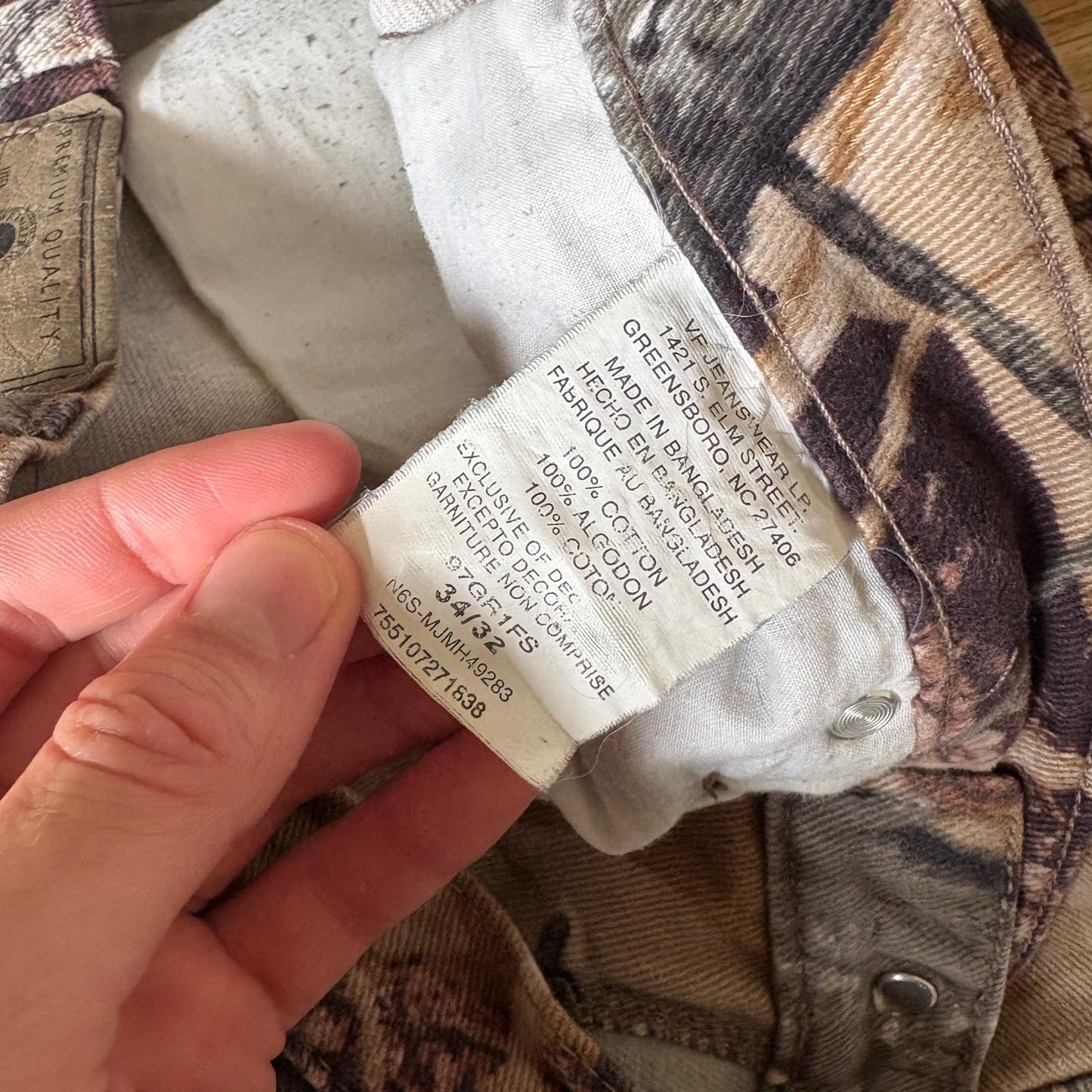Vintage Real Tree Camo Double Knee Brown Hunting Workwear Trousers - 34R