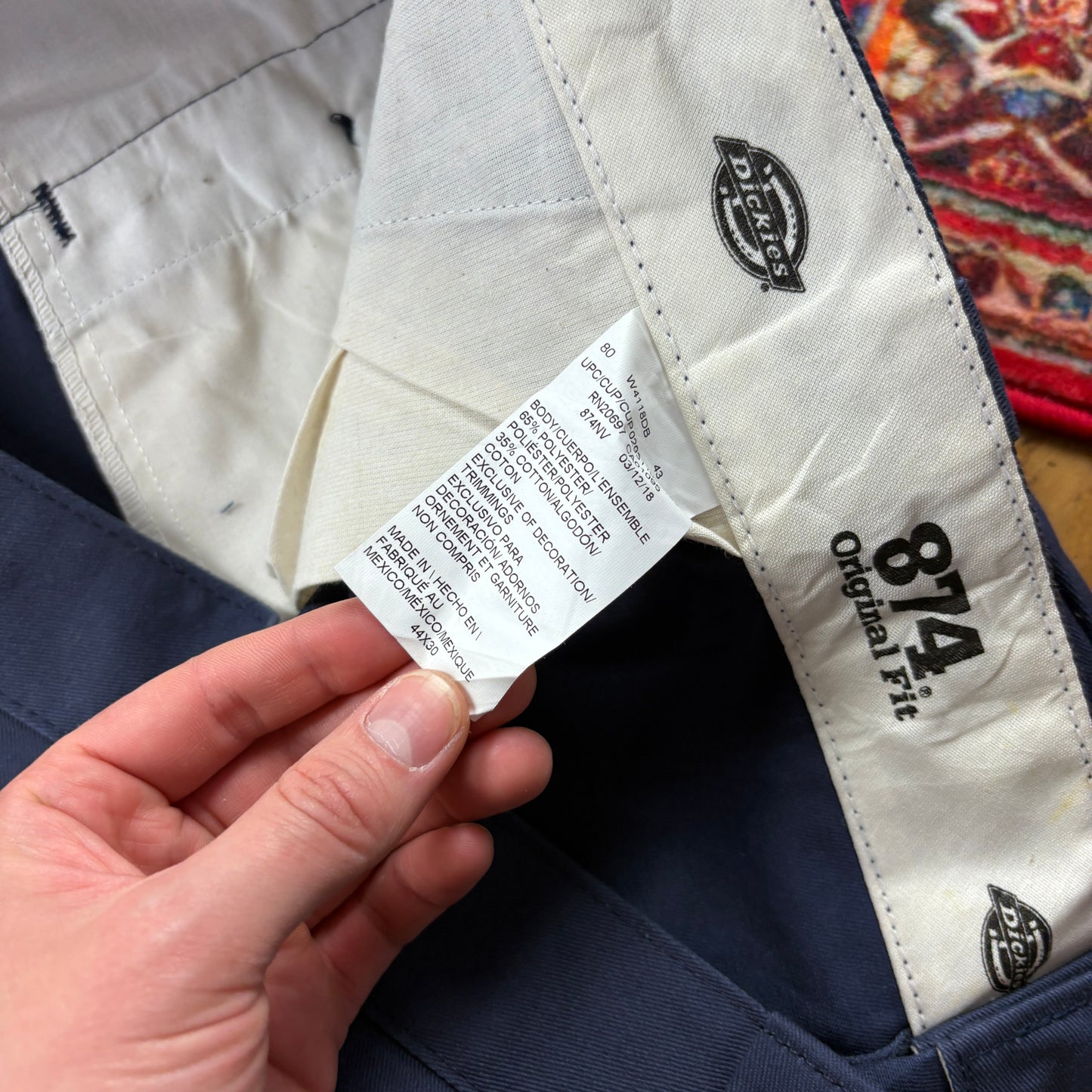 Vintage Dickies 874 Skate Blue Trousers - 44
