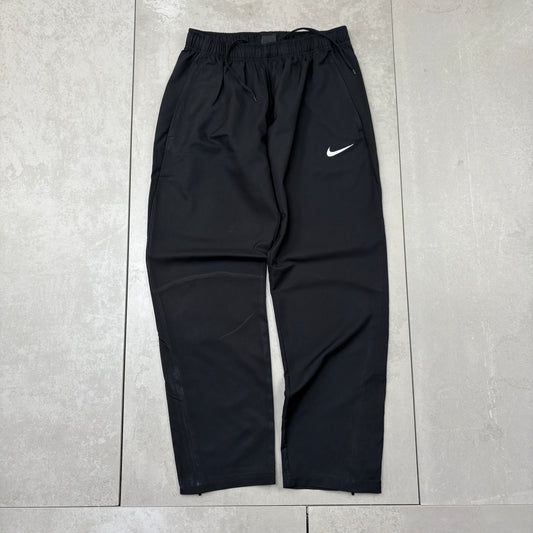 Vintage Nike Black Baggy Tracksuit Sweatpants Track Pants Bottoms - M