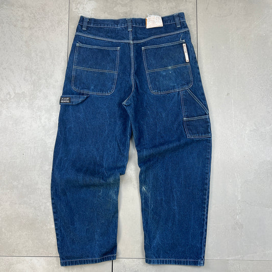 Vintage Iceberg Denim Hip Hop Skater Carpenter Blue Baggy Jeans - 40