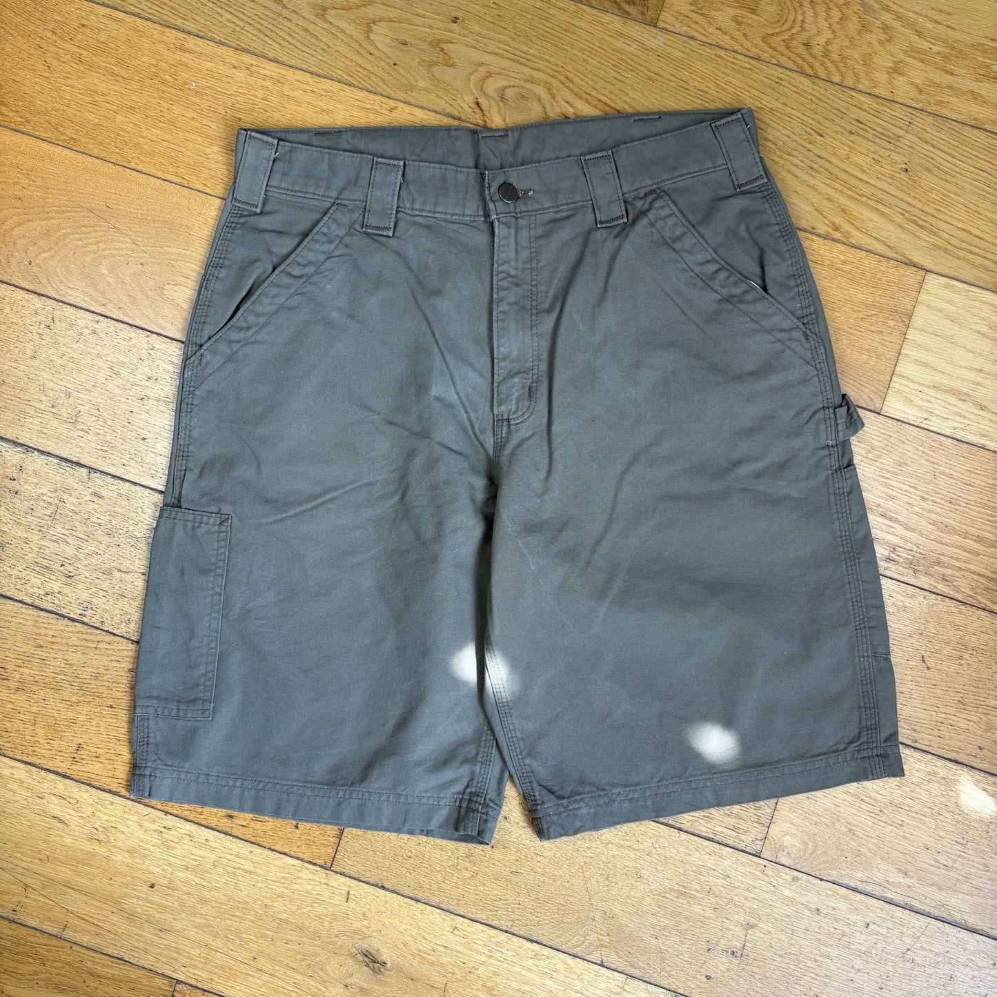 Vintage Carhartt Brown Workwear Baggy Carpenter Shorts - 34