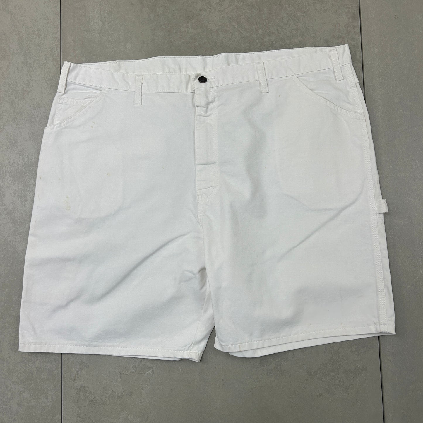 Vintage Dickies Workwear Carpenter White Baggy Shorts - 46