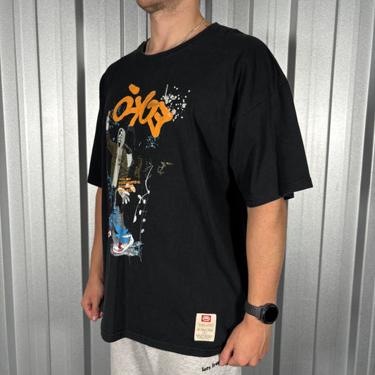 Ecko Unltd Black Y2K Hip Hop Graffiti T Shirt - XL