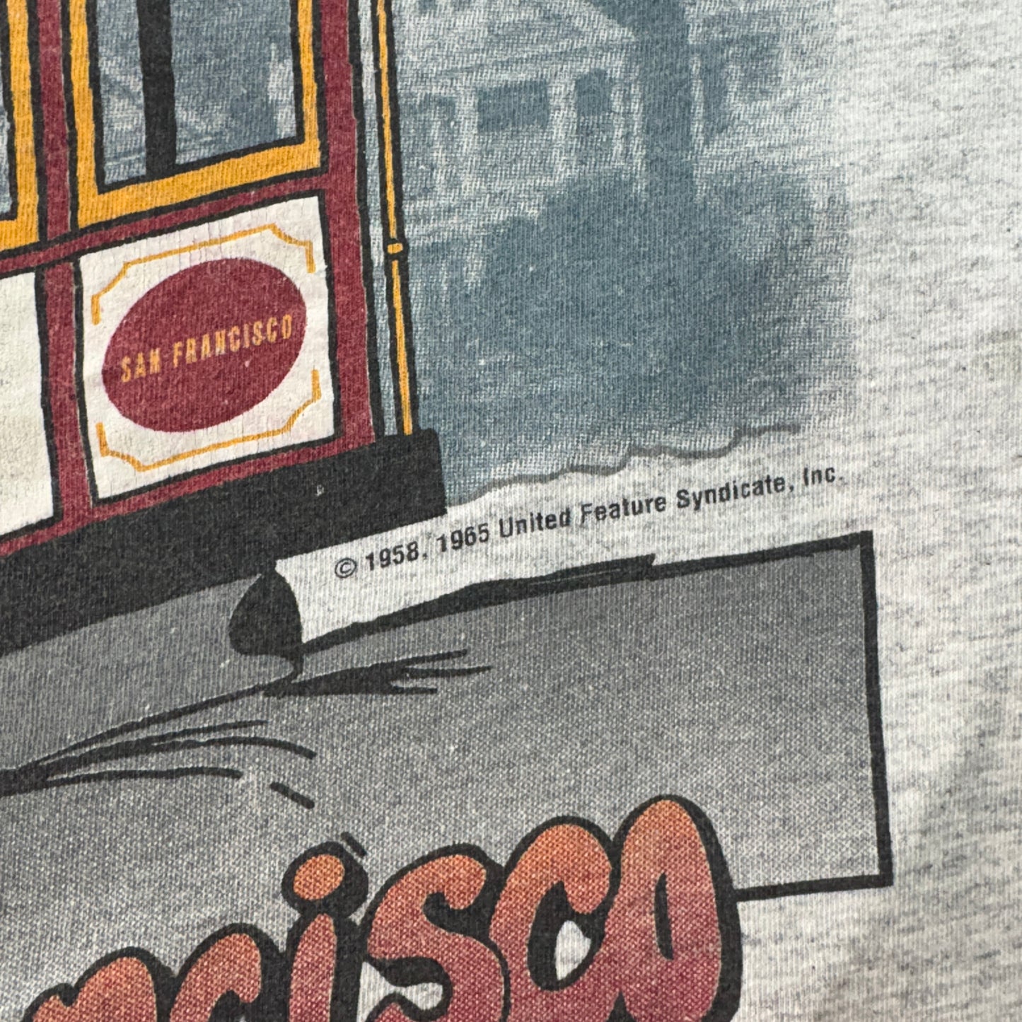 Vintage 90s Snoopy Grey Single Stitch Graphic T-Shirt - XL