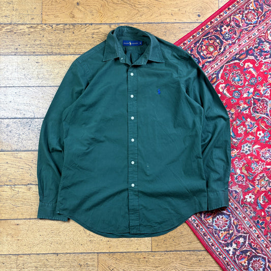 Vintage Ralph Lauren Green Embroidered Shirt - M