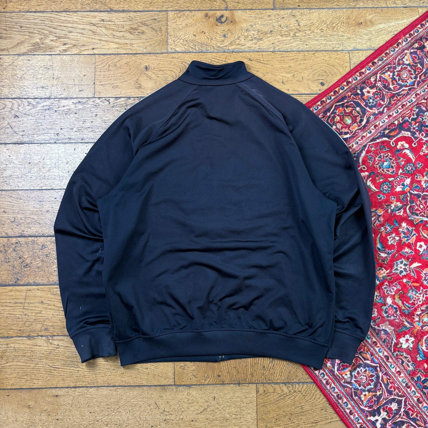 Vintage Adidas Black Tracksuit Track Shell Windbreaker Jacket - L