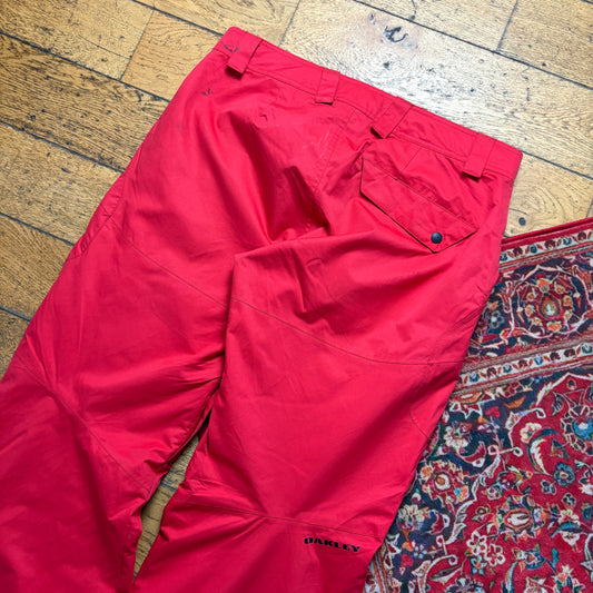 Vintage Oakley Red Ski Baggy Salopettes Trousers - L