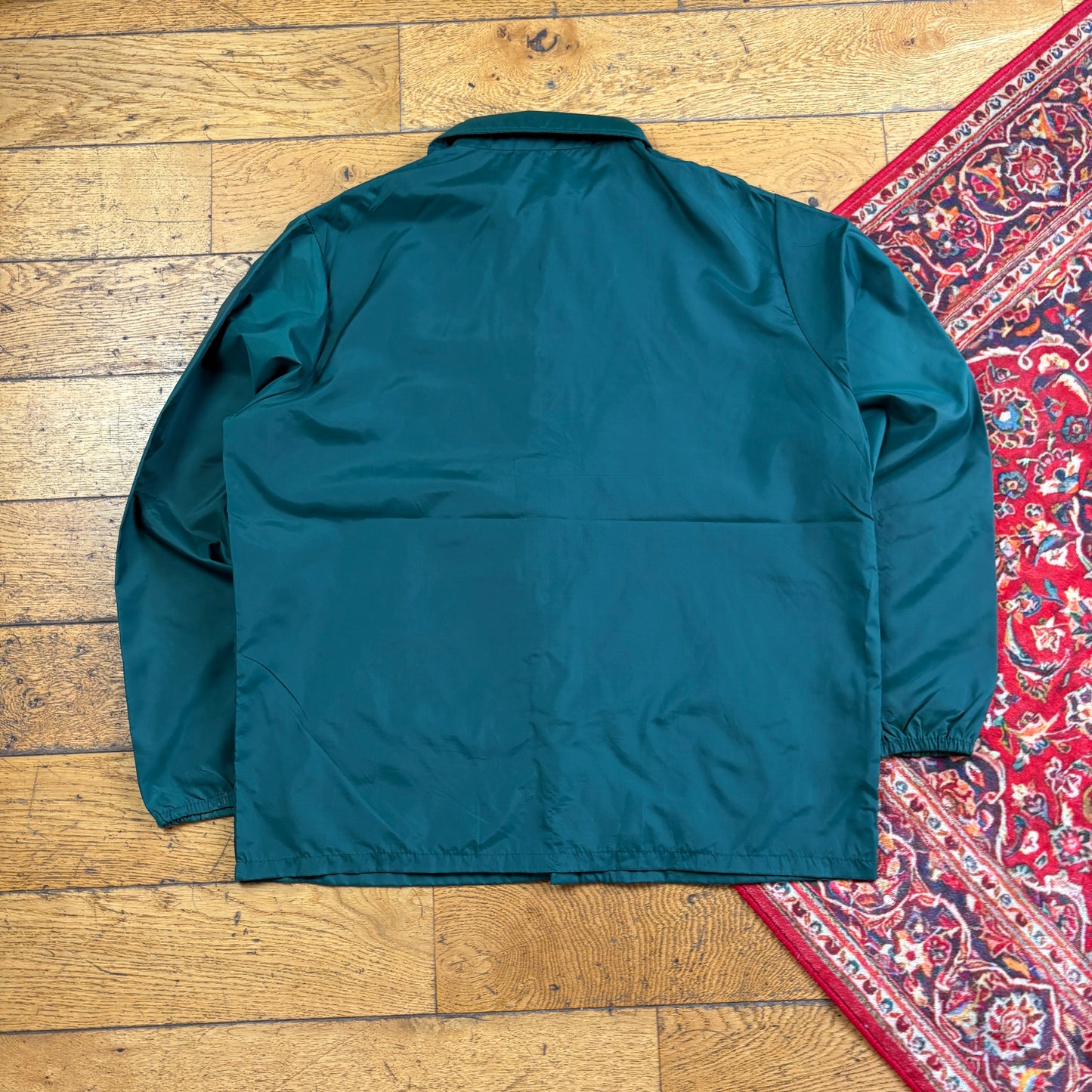 Vintage Green Nylon Coach Harrington Jacket - L