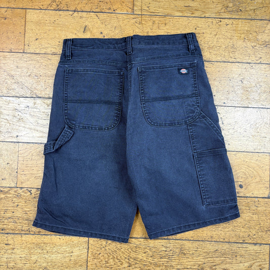 Vintage Dickies Workwear Carpenter Black Baggy Shorts - 30