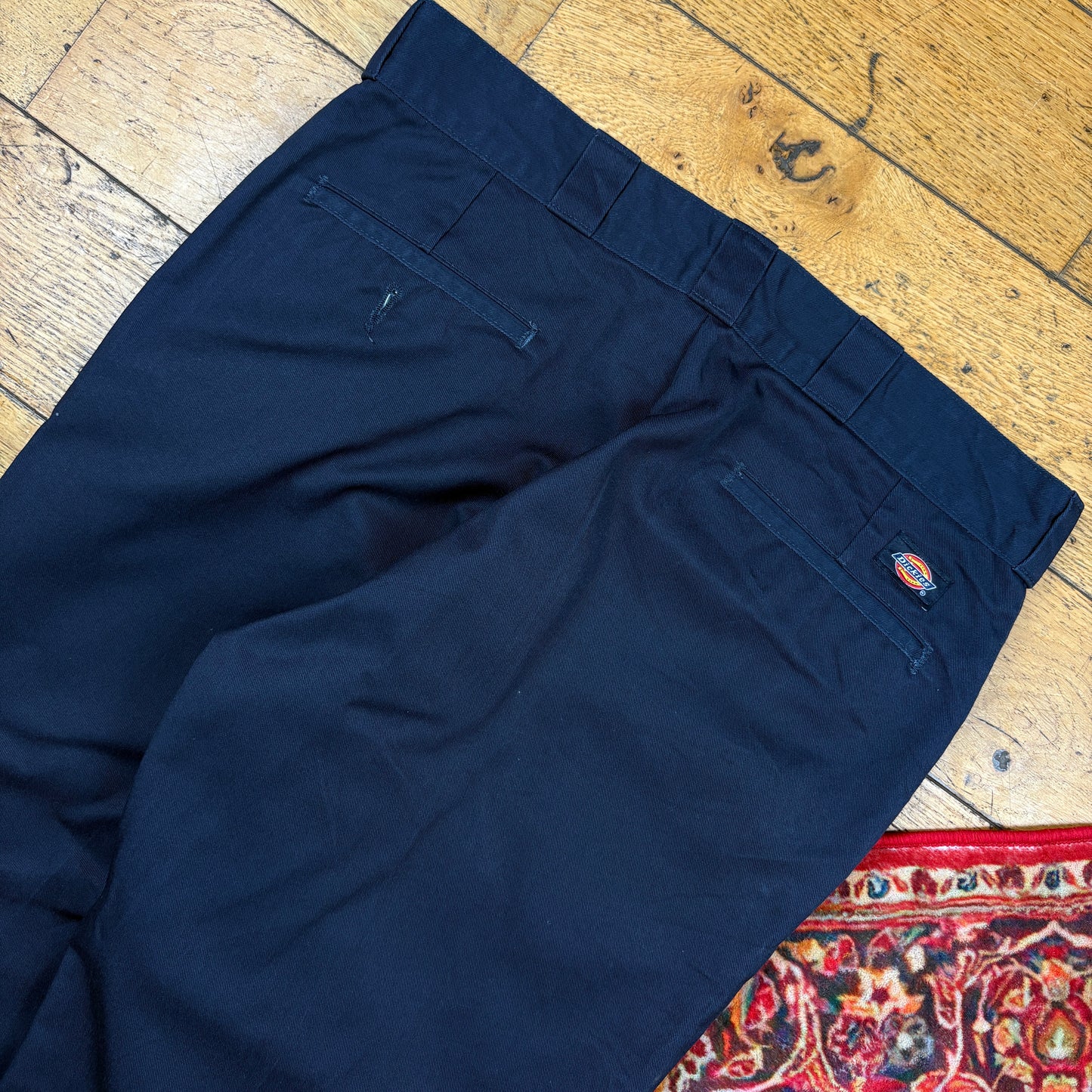 Vintage Dickies 874 Navy Baggy Skate Chino Trousers - 36