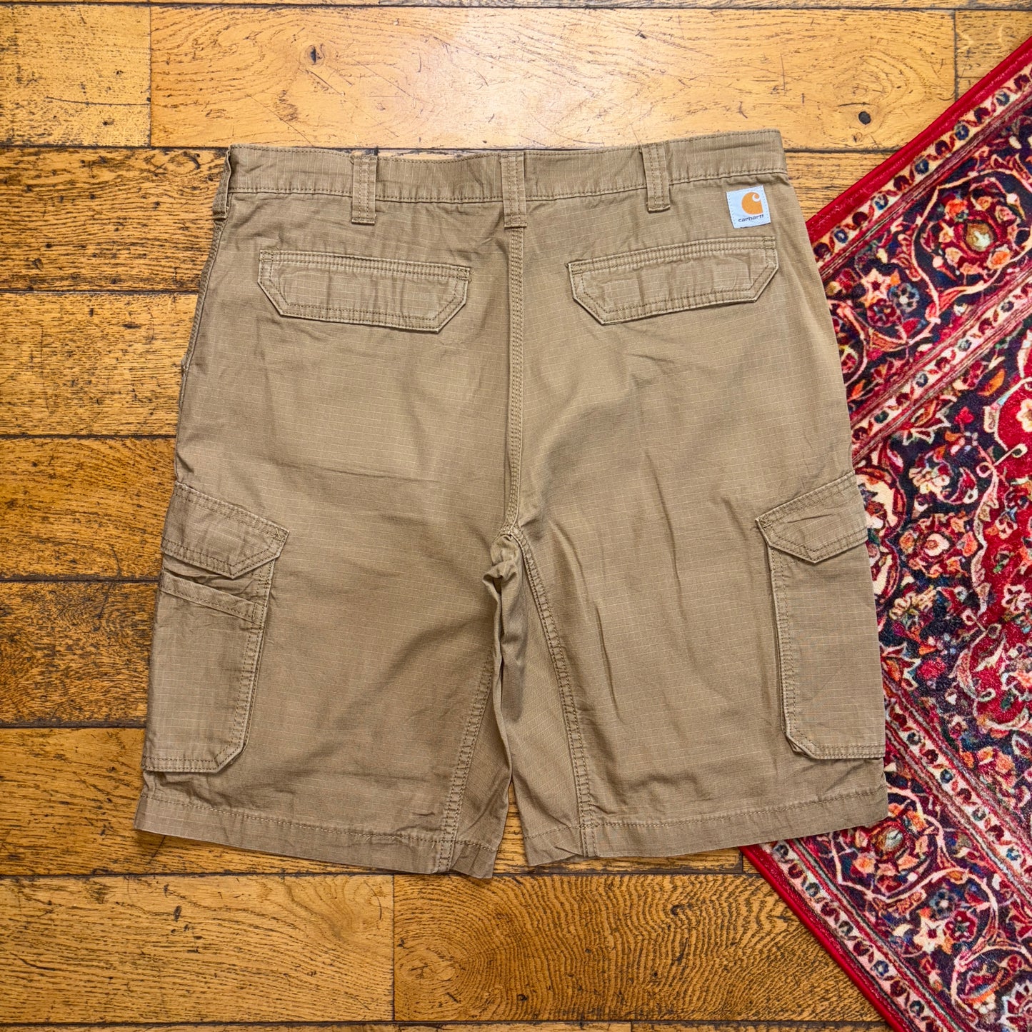 Vintage Carhartt Workwear Brown Baggy Carpenter Shorts - 40