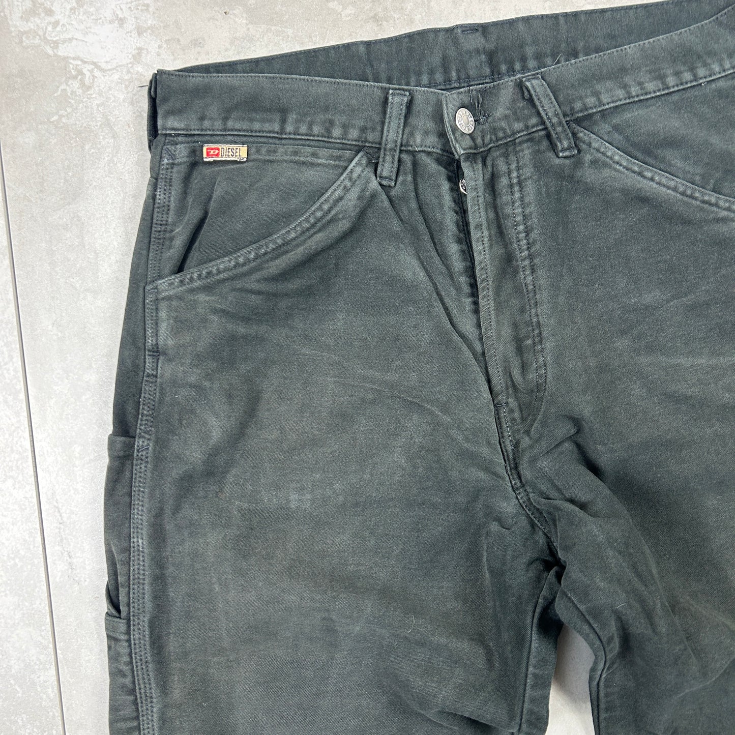 Vintage Diesel Black Carpenter Straight Jeans - 30