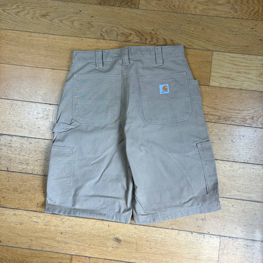Vintage Carhartt Cream Workwear Baggy Carpenter Shorts - 32