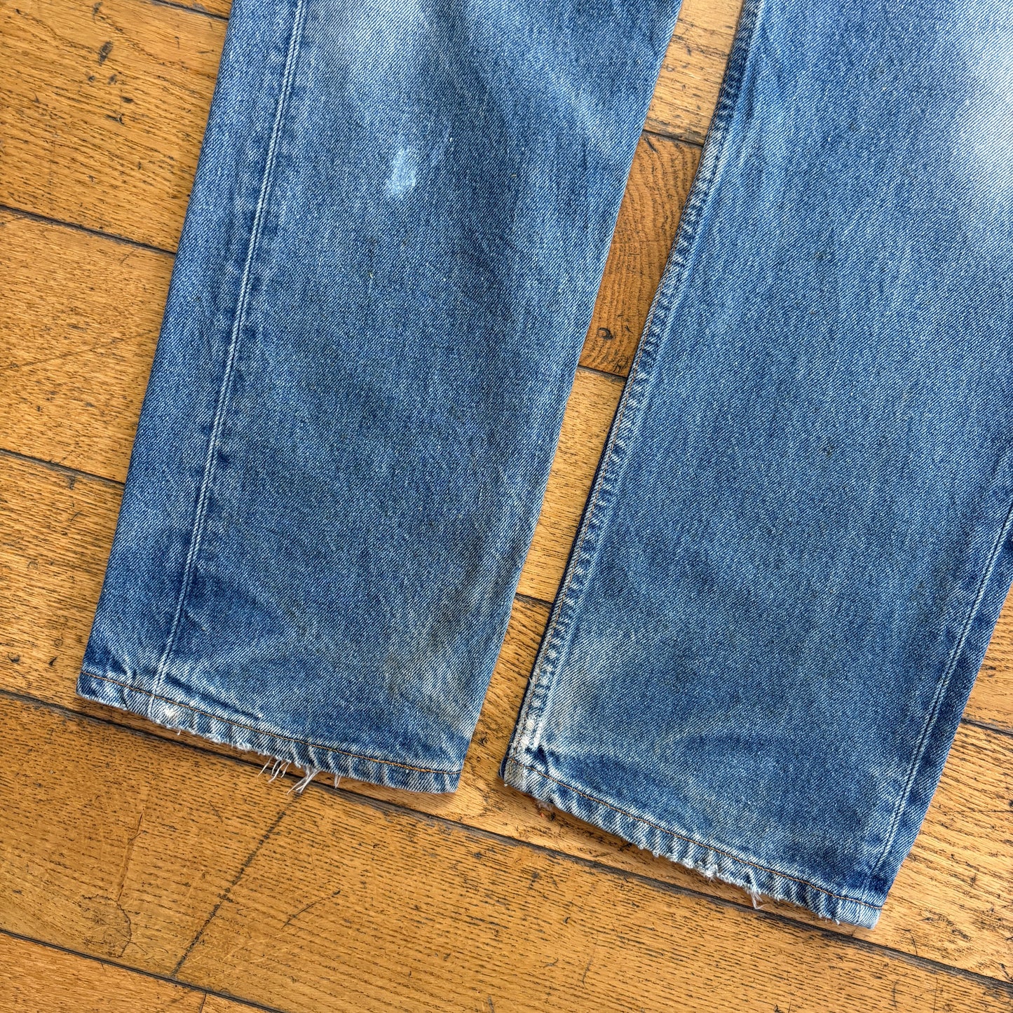 Vintage Levis 501 Straight Blue Denim Jeans - 34R