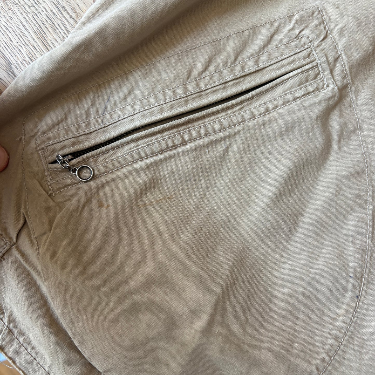 Vintage Ralph Lauren Cream Harrington Zip Jacket - L