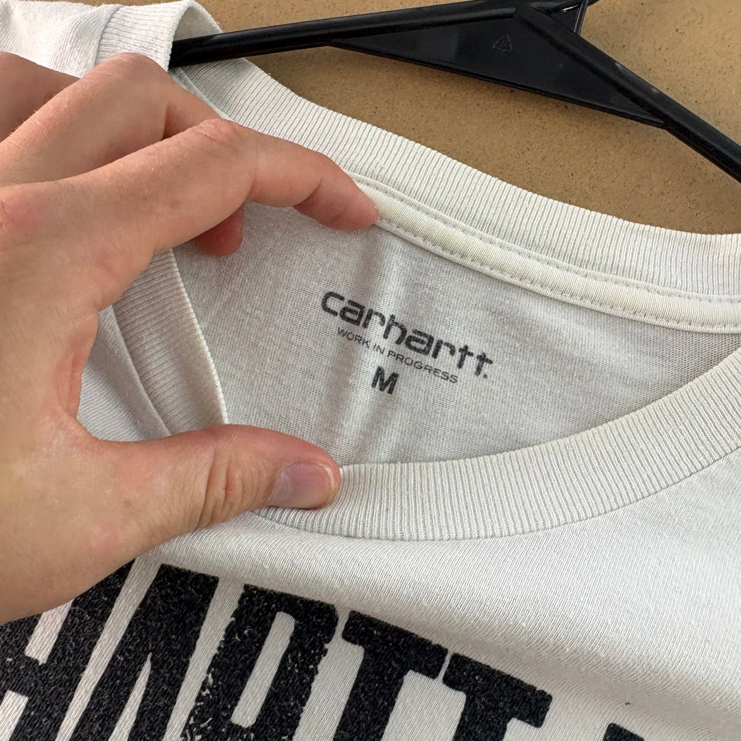 Vintage Carhartt White Graphic T-Shirt - M