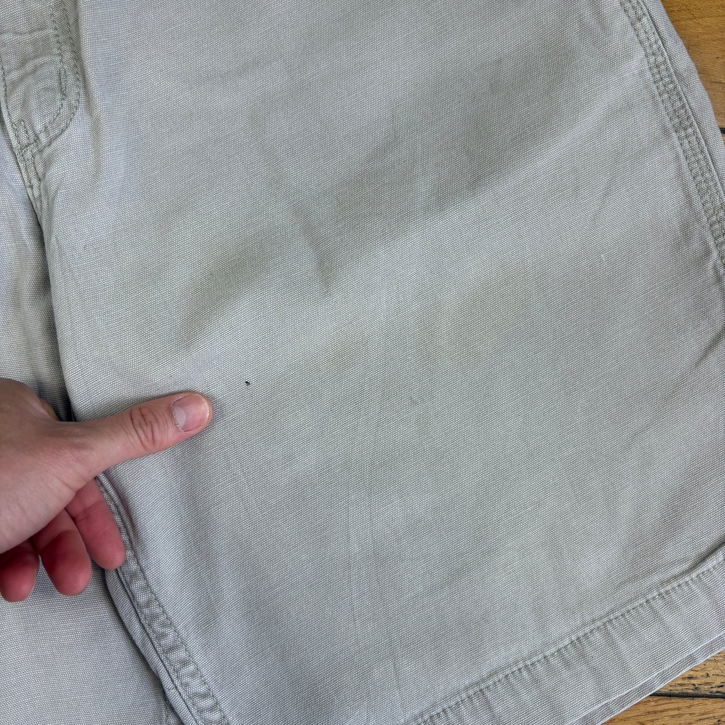 Vintage Carhartt Cream Workwear Baggy Carpenter Shorts - 38