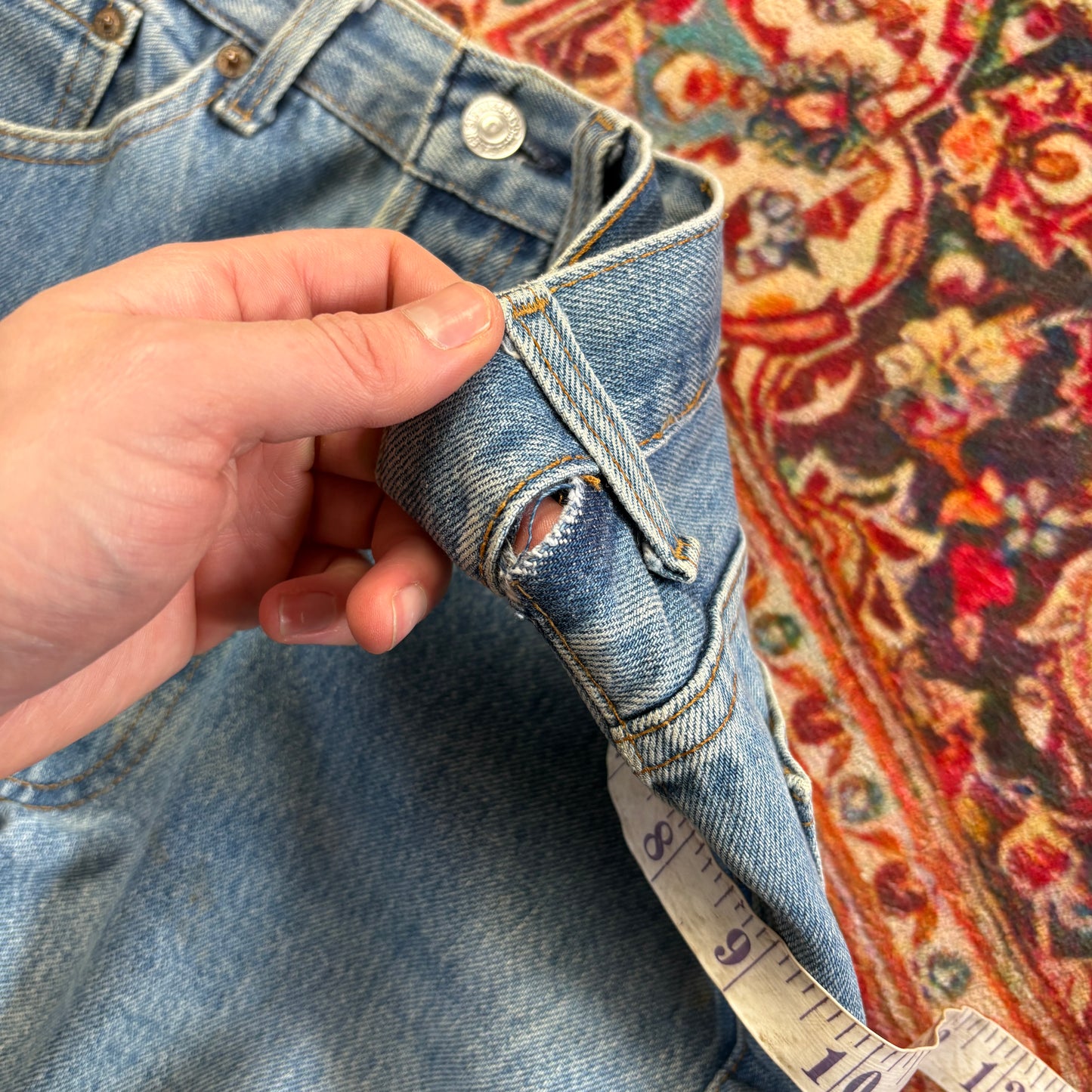 Vintage Levis 501 Straight Blue Denim Jeans - 30S