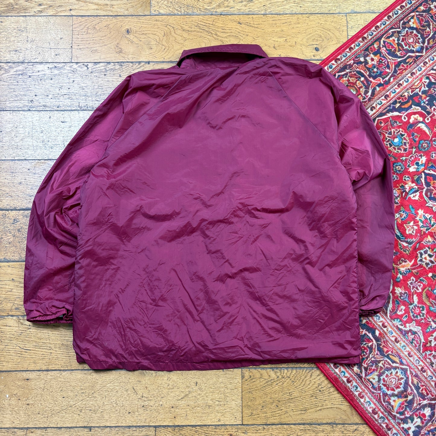 Vintage Burgundy Nylon Coach Harrington Jacket - L