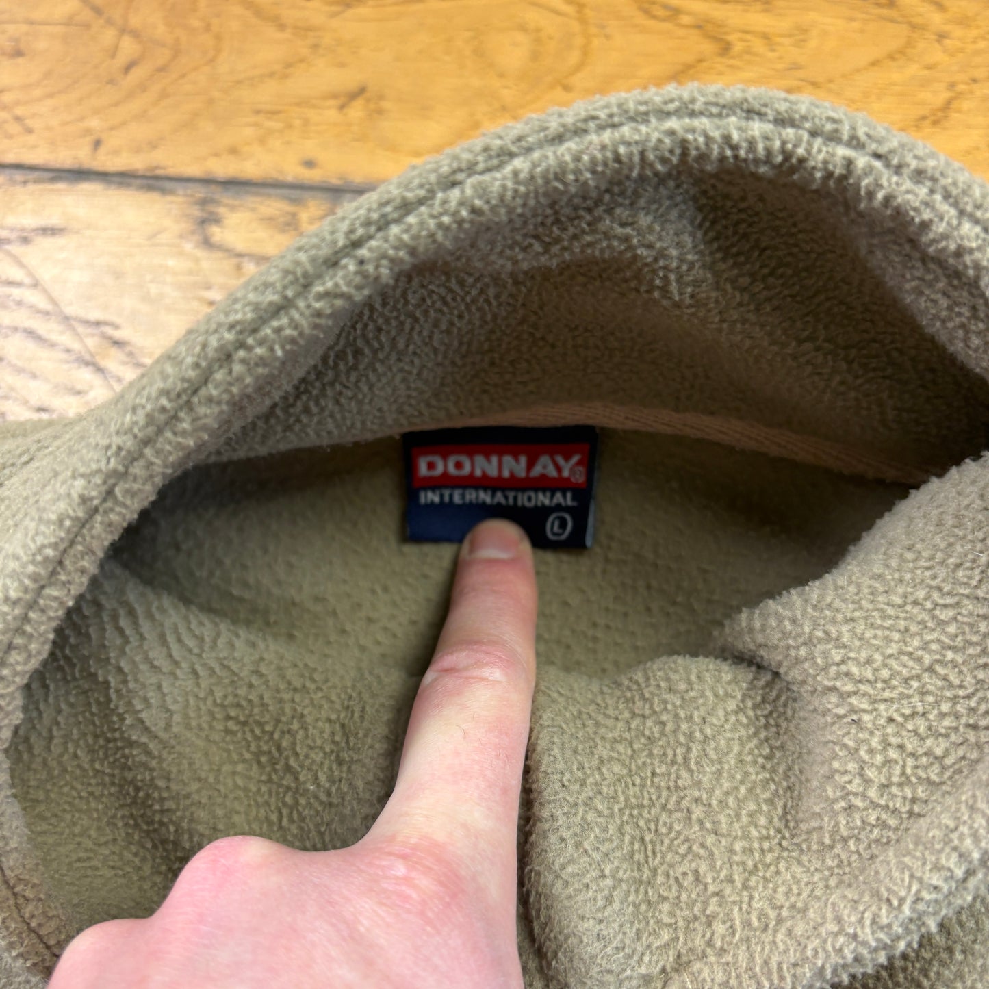 Vintage Donnay Brown Fleece Embroidered Sweatshirt - L