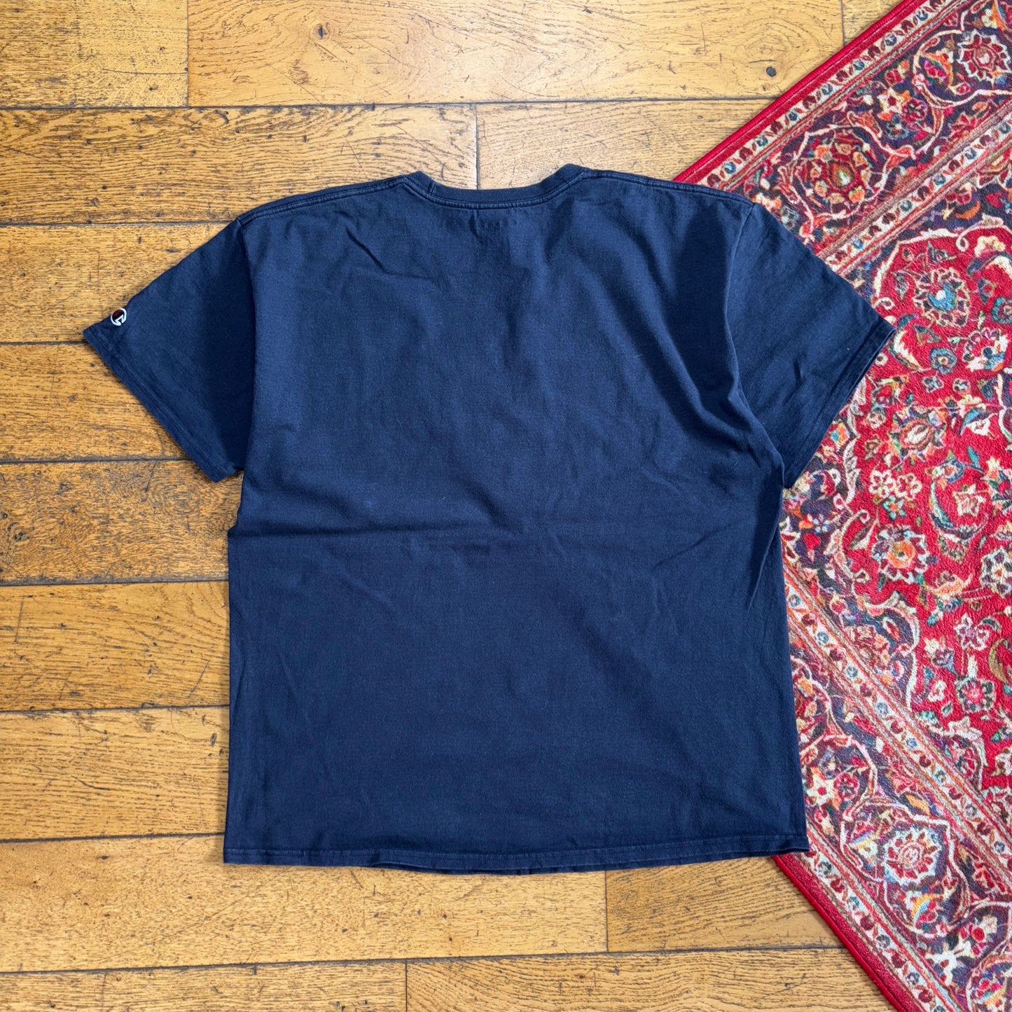 Vintage Champion Navy Graphic T-Shirt - M
