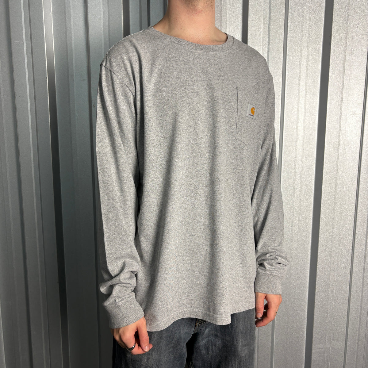 Carhartt Guinness Grey Long Sleeve Pocket T-Shirt - XL