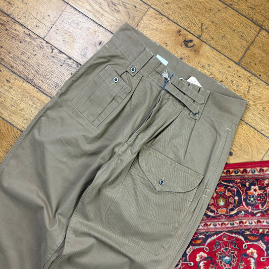 Bronson MFG New Brown Military Fatigue Baggy Workwear Trousers - 34