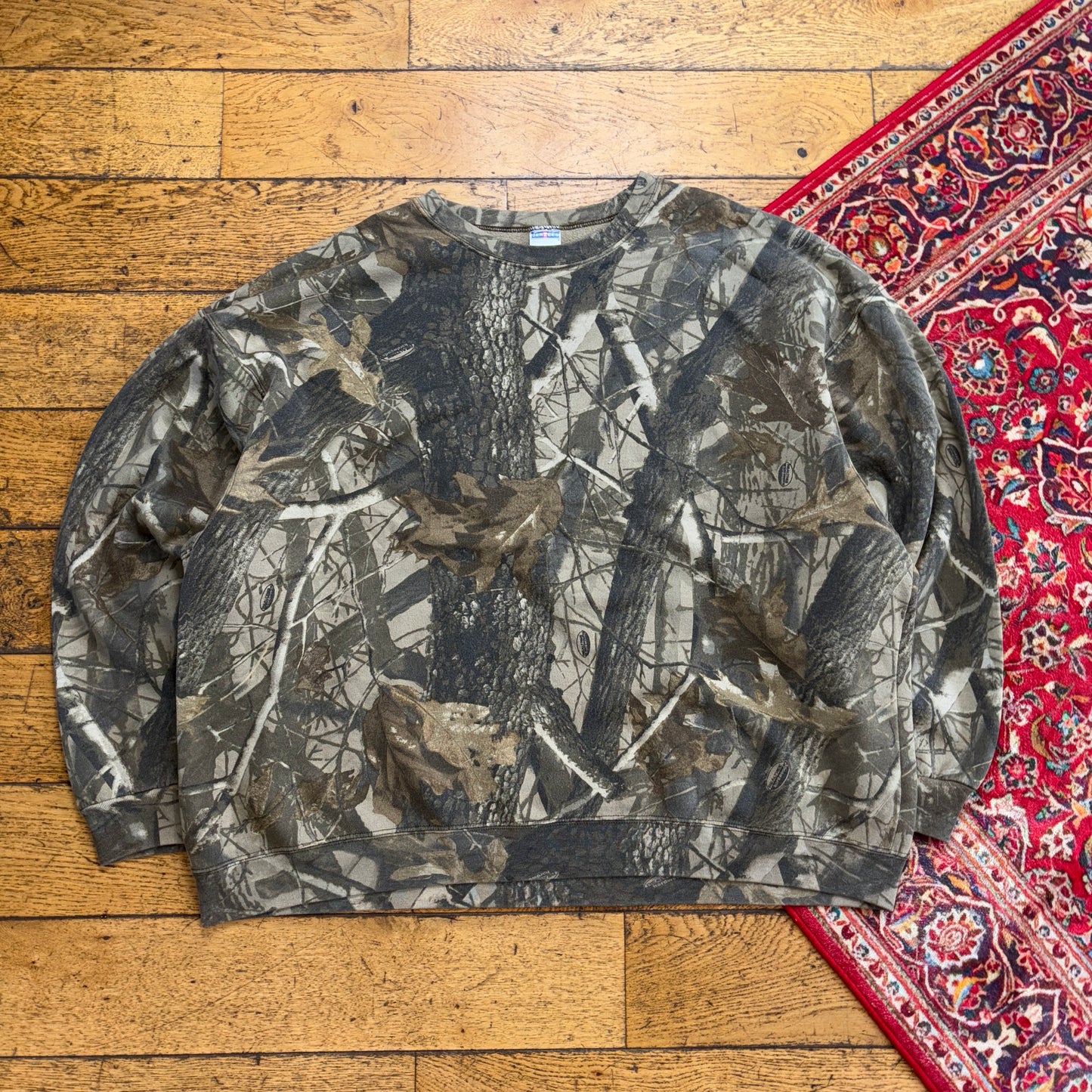 Vintage Realtree Camo Green Sweatshirt - 3XL