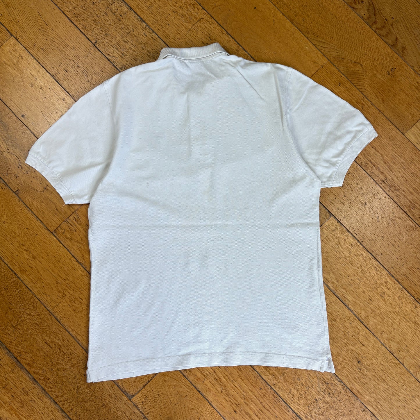 Vintage Nike White Swoosh Embroidered Polo Shirt - M