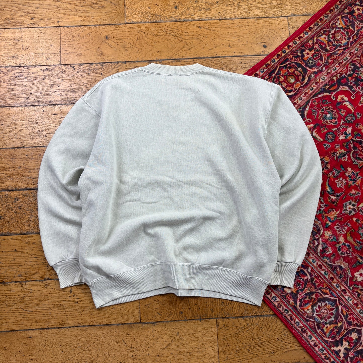 Vintage Russell Athletic Blank Cream Sweatshirt - L