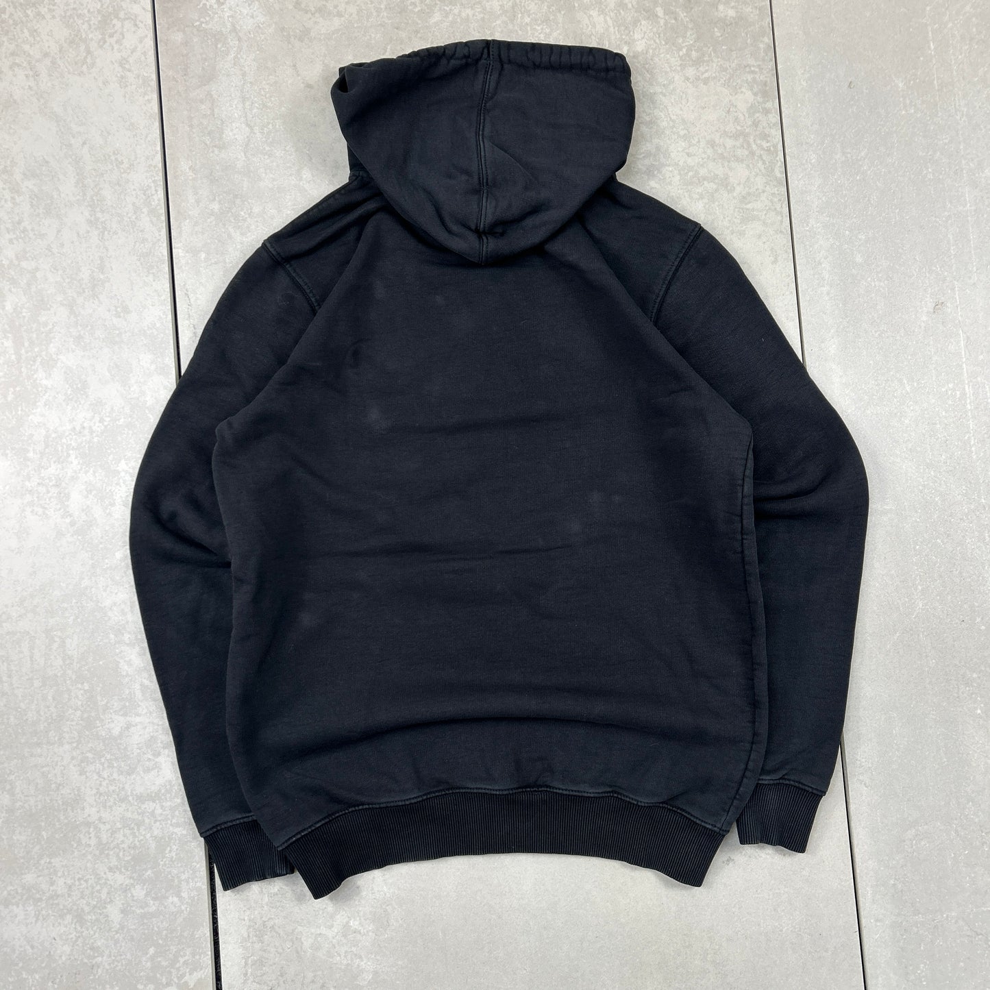 Vintage Kappa Black Hoodie Sweatshirt - M