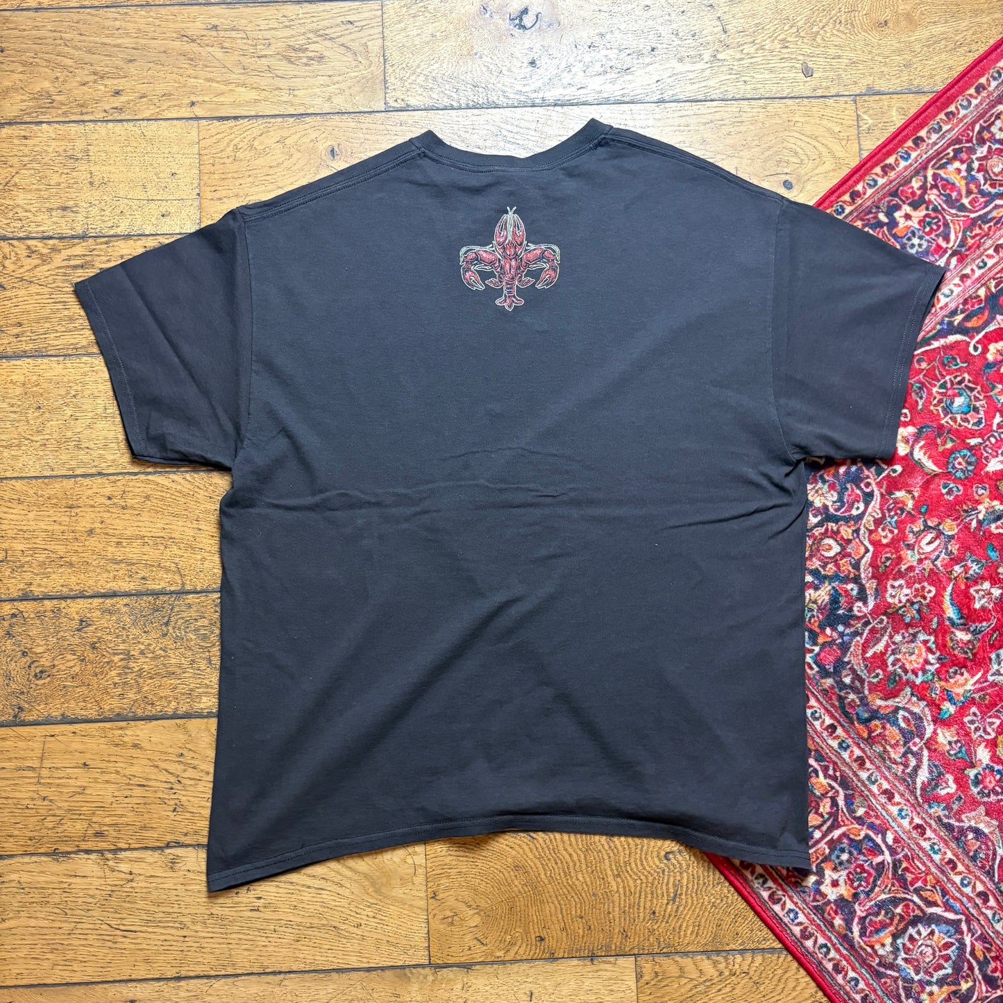 Vintage Funny Brown Lobster Graphic T-Shirt - XL