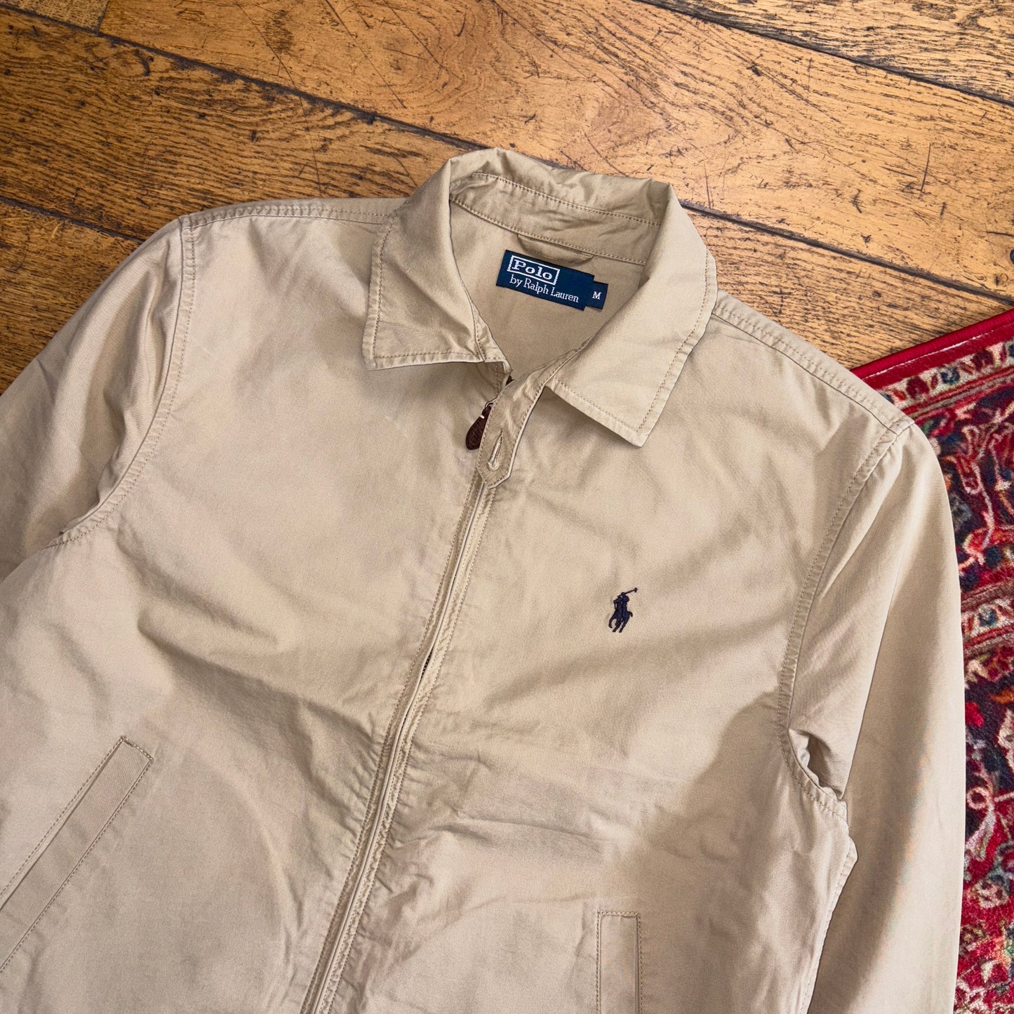 Vintage Ralph Lauren Brown Cream Harrington Jacket - M
