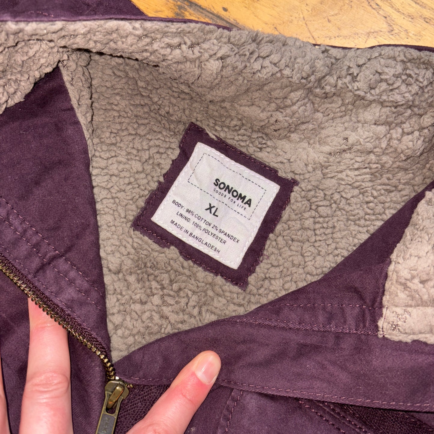 Vintage Purple Womens Workwear Gilet Vest - XL