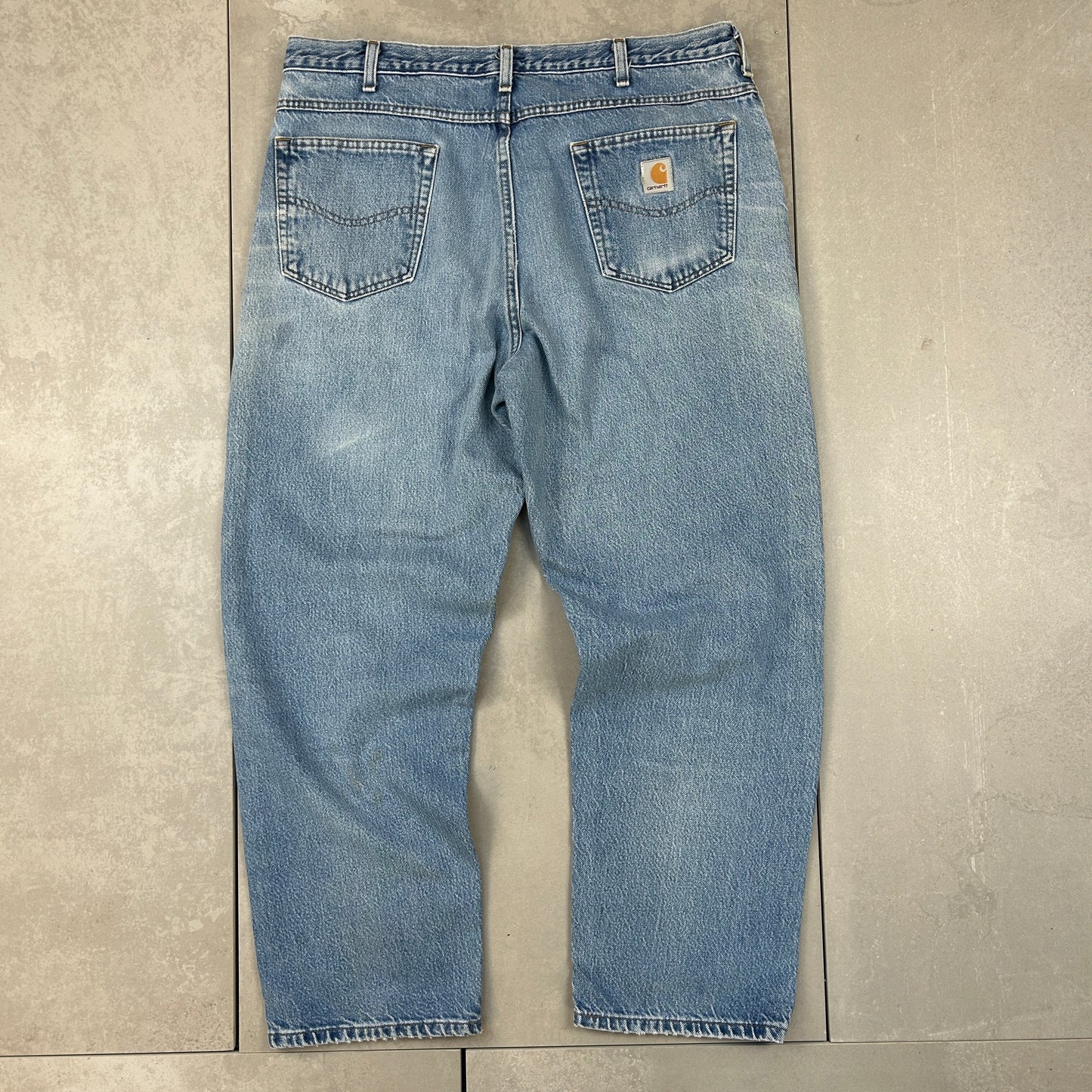 Vintage Carhartt Blue Workwear Carpenter Baggy Jeans - 40