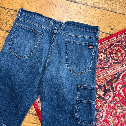 Vintage Dickies Workwear Carpenter Blue Jorts Shorts - 36