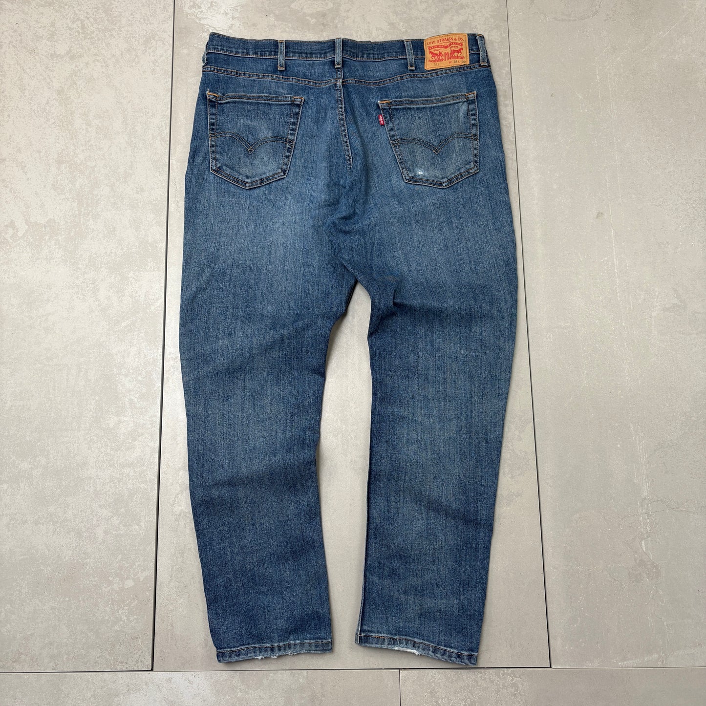 Vintage Levis 511 Slim Blue Denim Jeans - 38