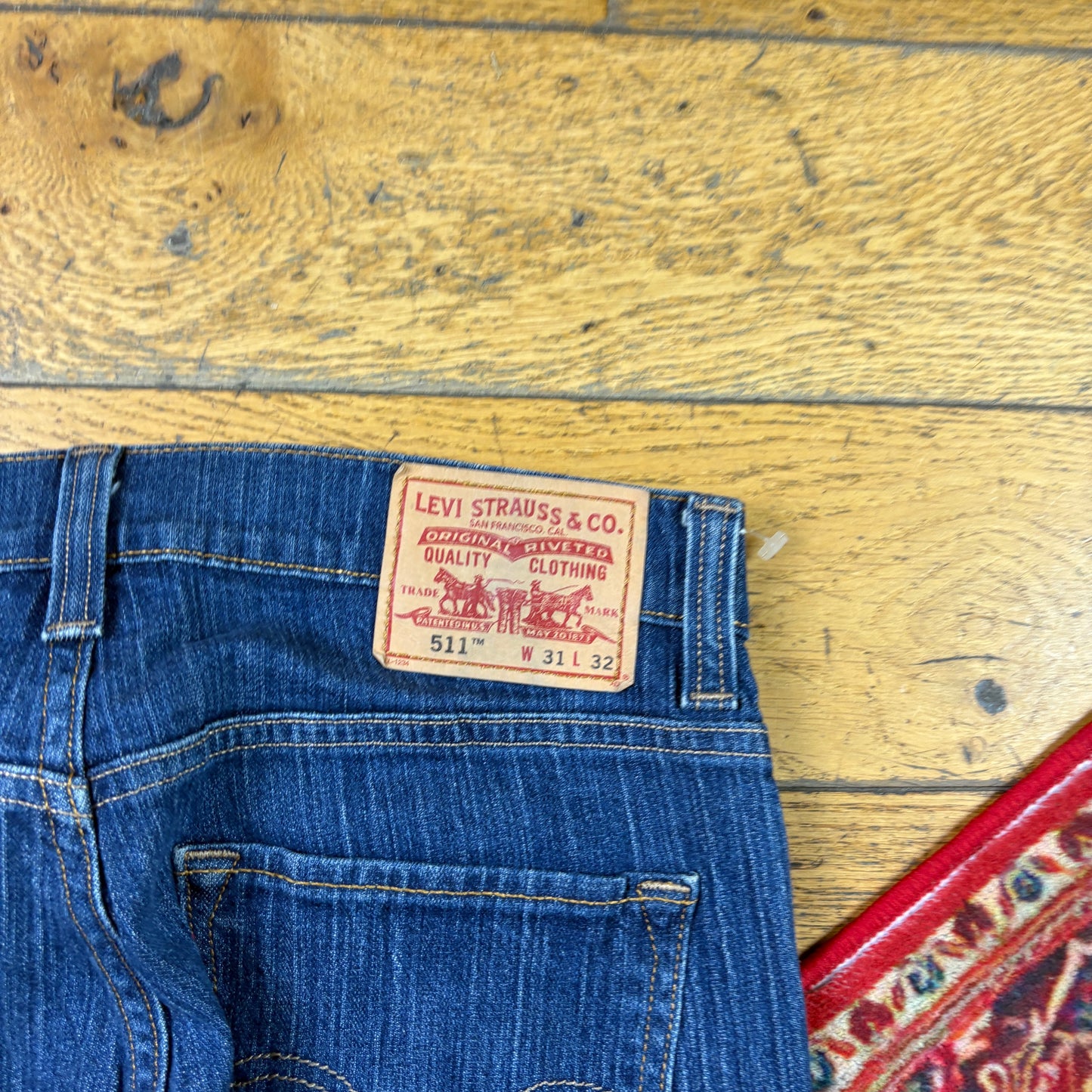 Vintage Levis 511 Slim Blue Denim Jeans - 32