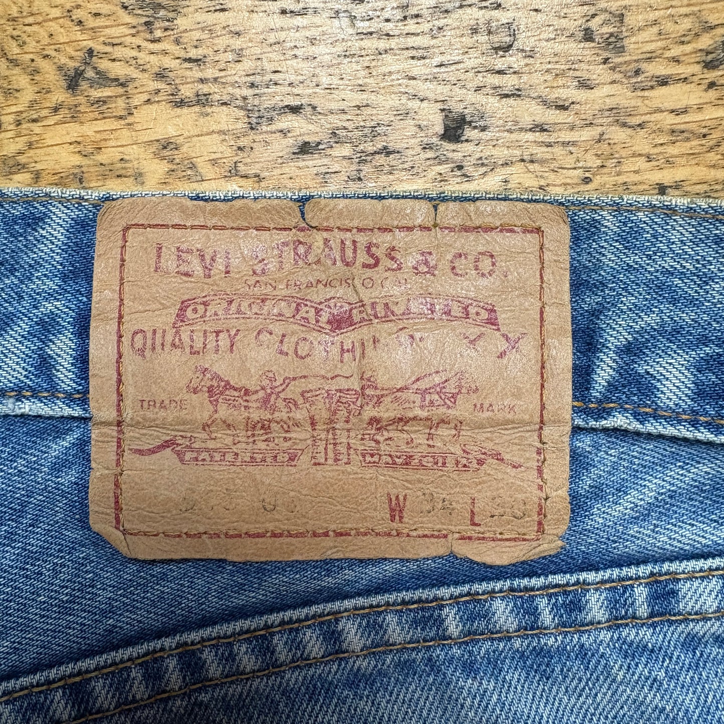 Vintage Levis 518 Straight Blue Denim Jeans - 36S