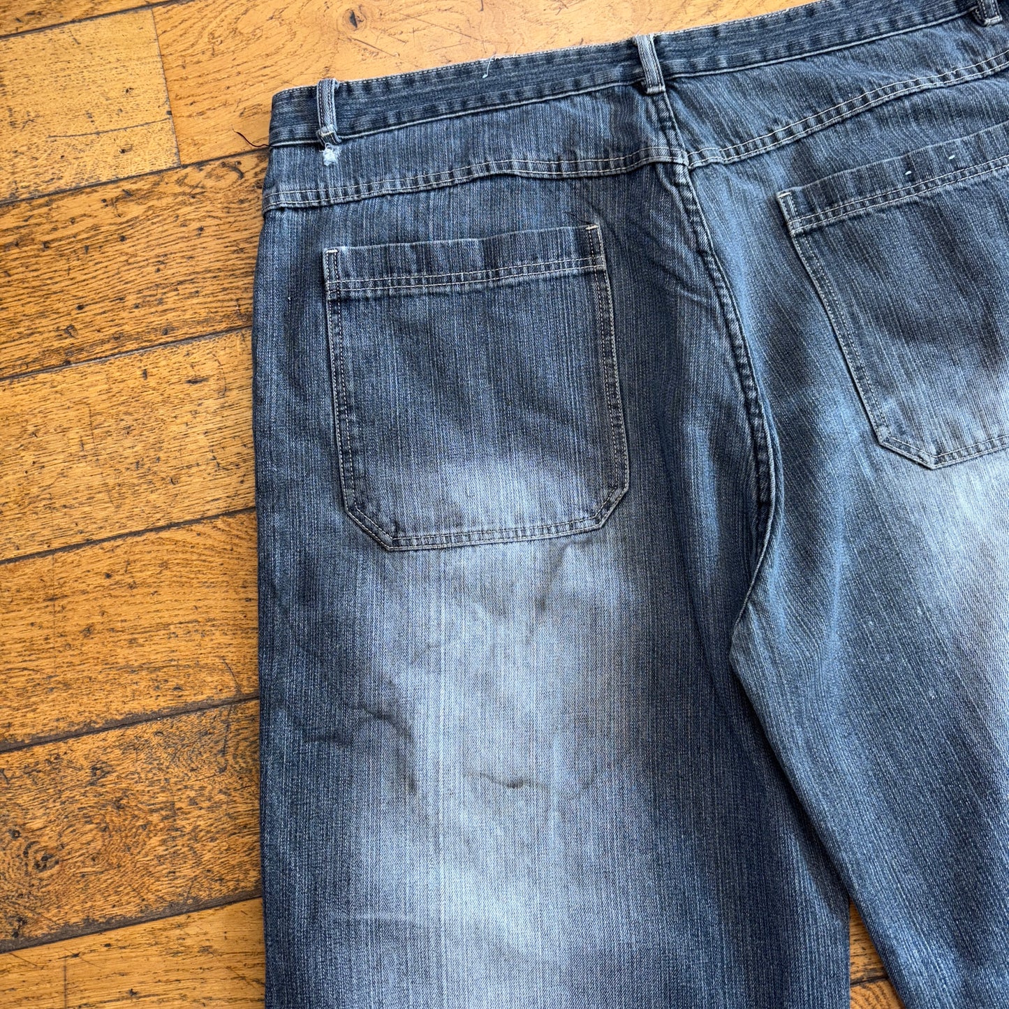 Vintage Hip Hop Grey Y2K Baggy Shorts Jorts - 42