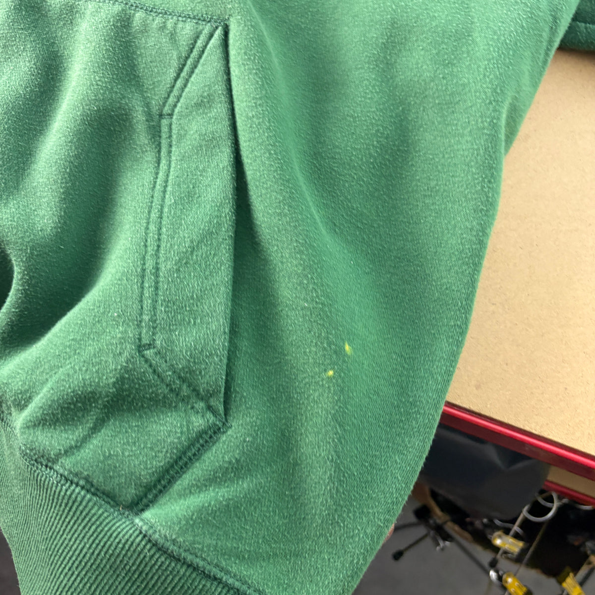 Nike Green Swoosh Hoodie Sweatshirt - L