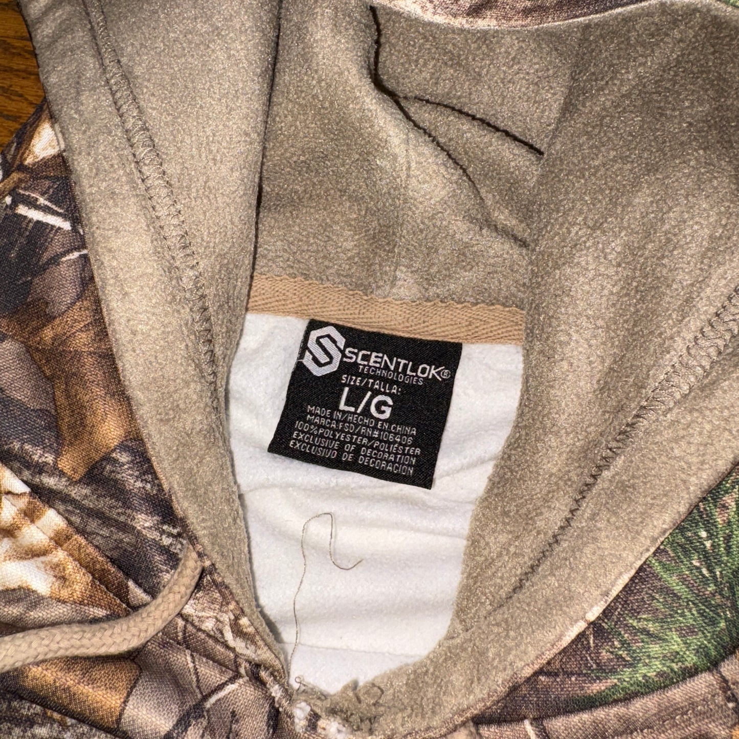 Vintage Realtree Camo Brown Hoodie Sweatshirt - XL