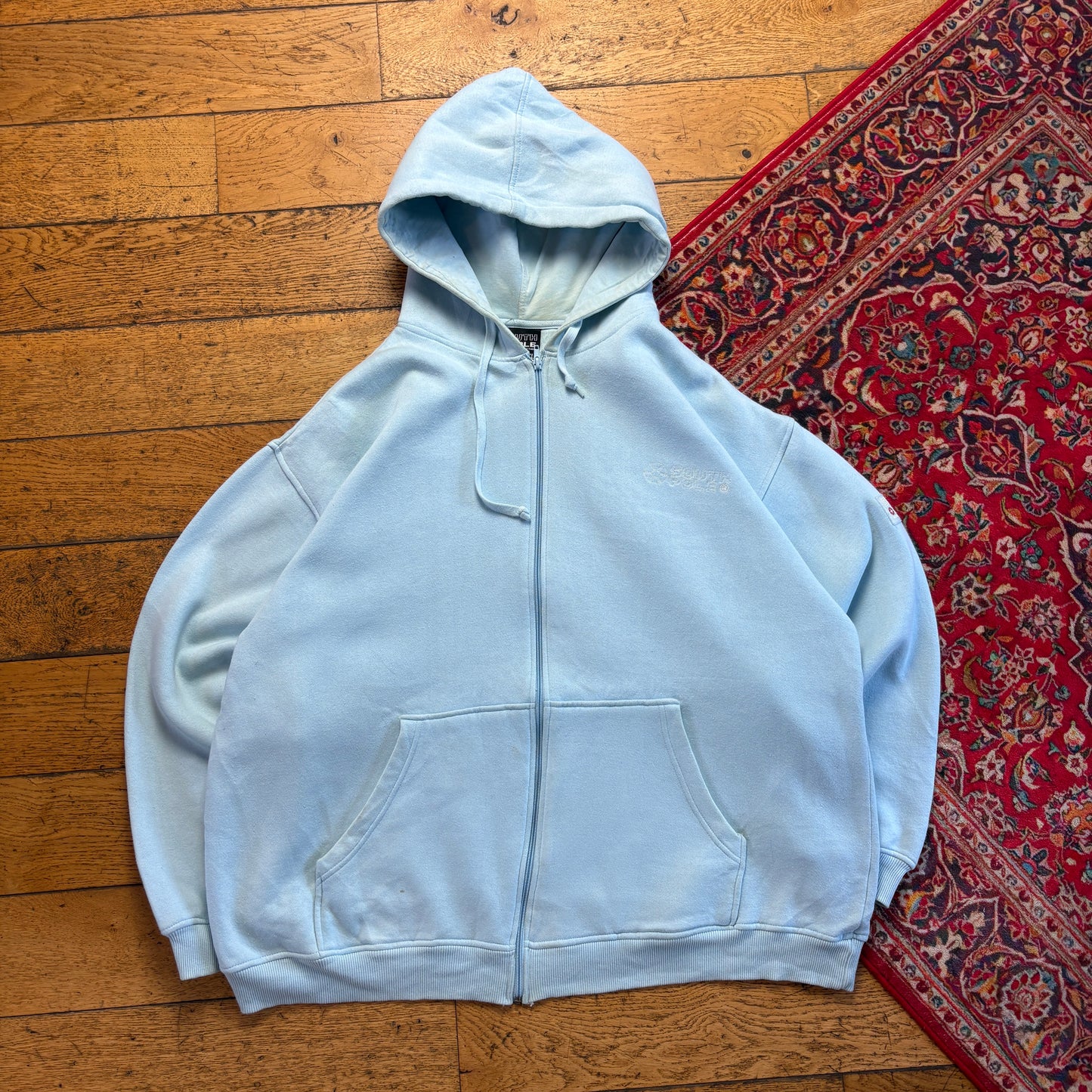 Vintage Southpole Blue Baggy Heavyweight Hip Hop Embroidered Sweatshirt - 3XL