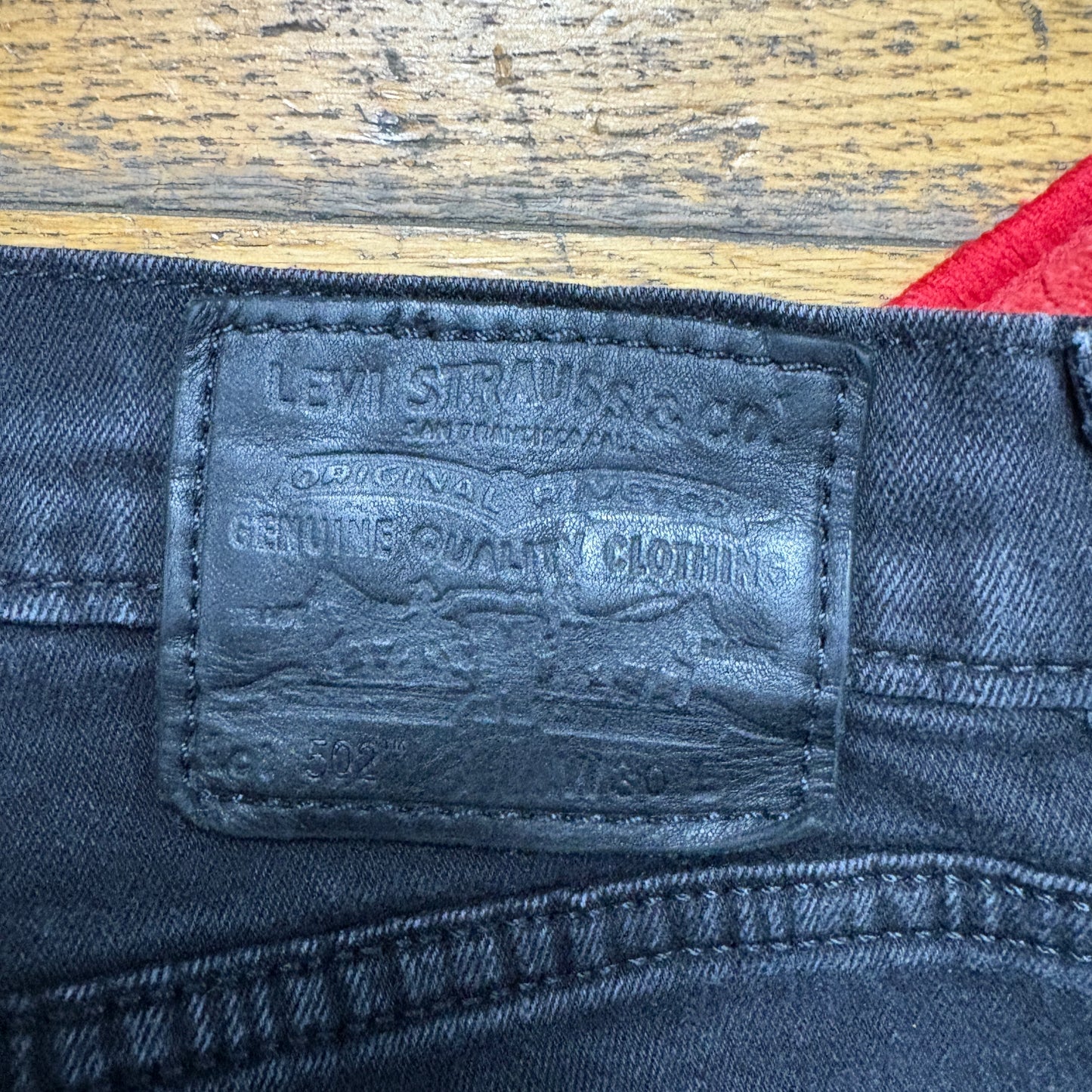 Vintage Levis 502 Black Slim Denim Shorts - 30