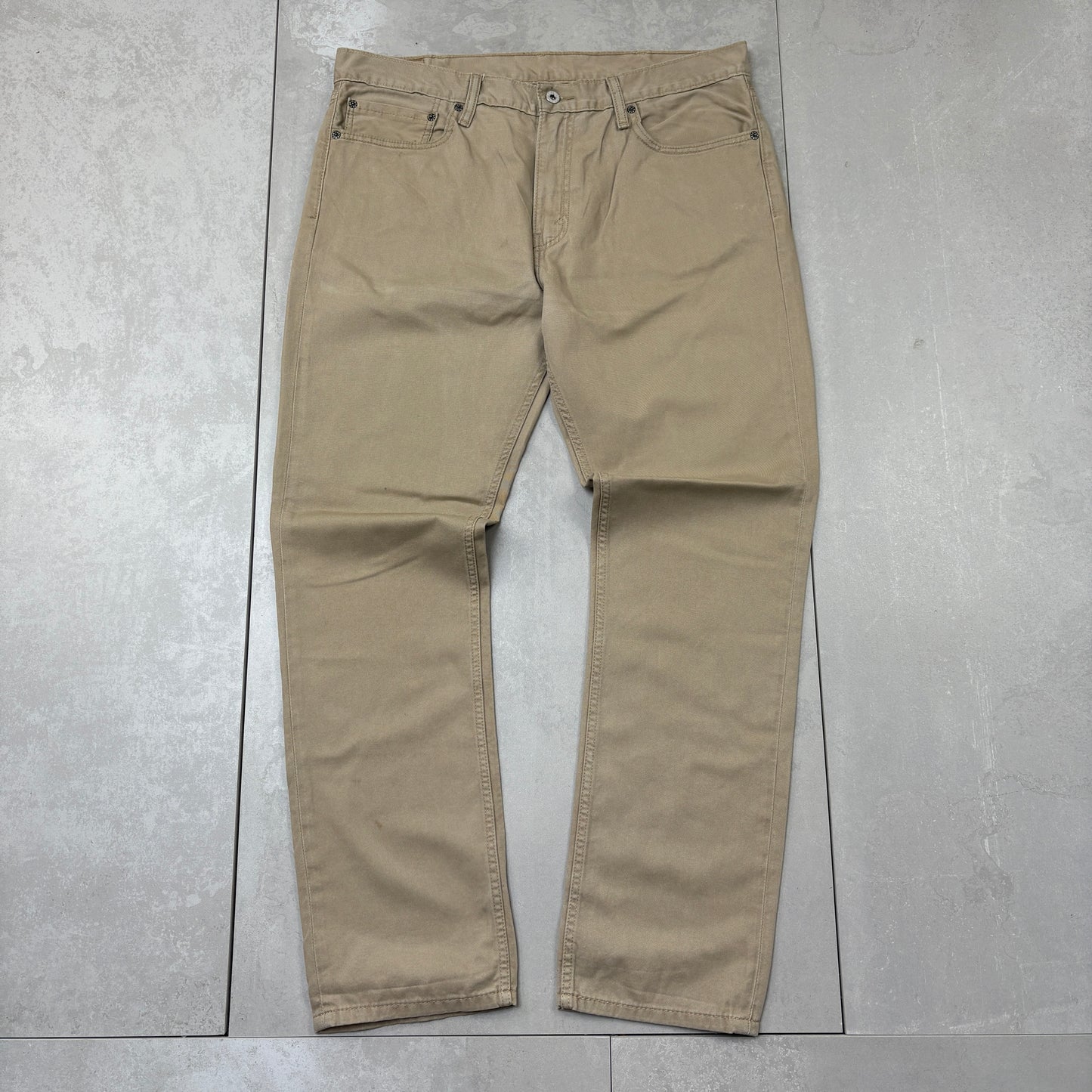 Vintage Levis 511 Slim Cream Chino Trousers - 38