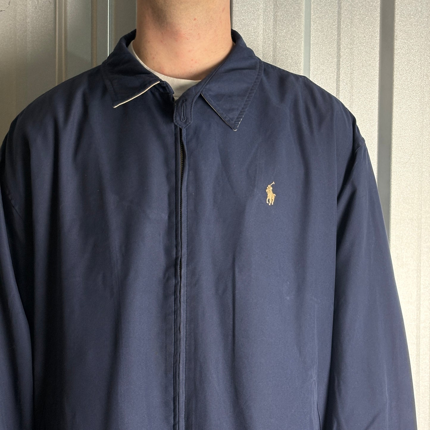 Vintage Ralph Lauren Navy Harrington Jacket - 2XL