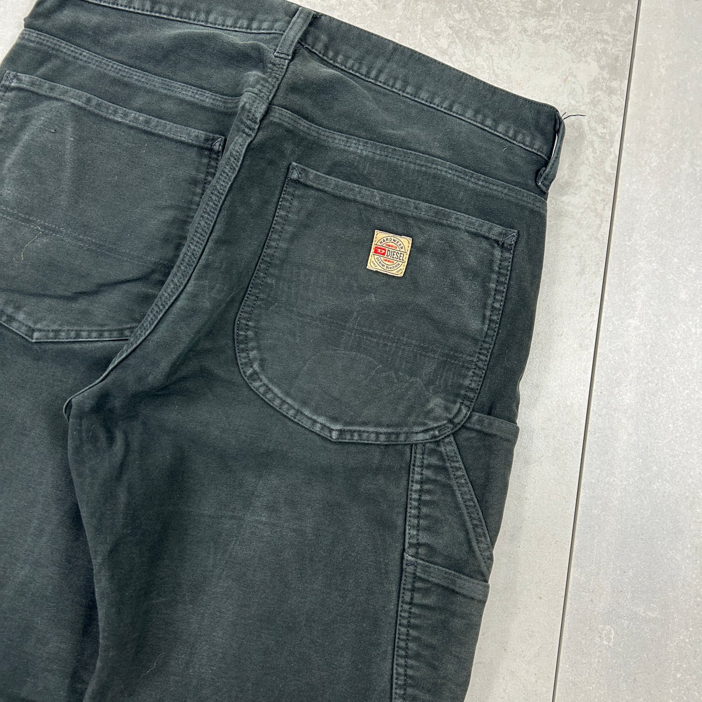 Vintage Diesel Black Carpenter Straight Jeans - 30