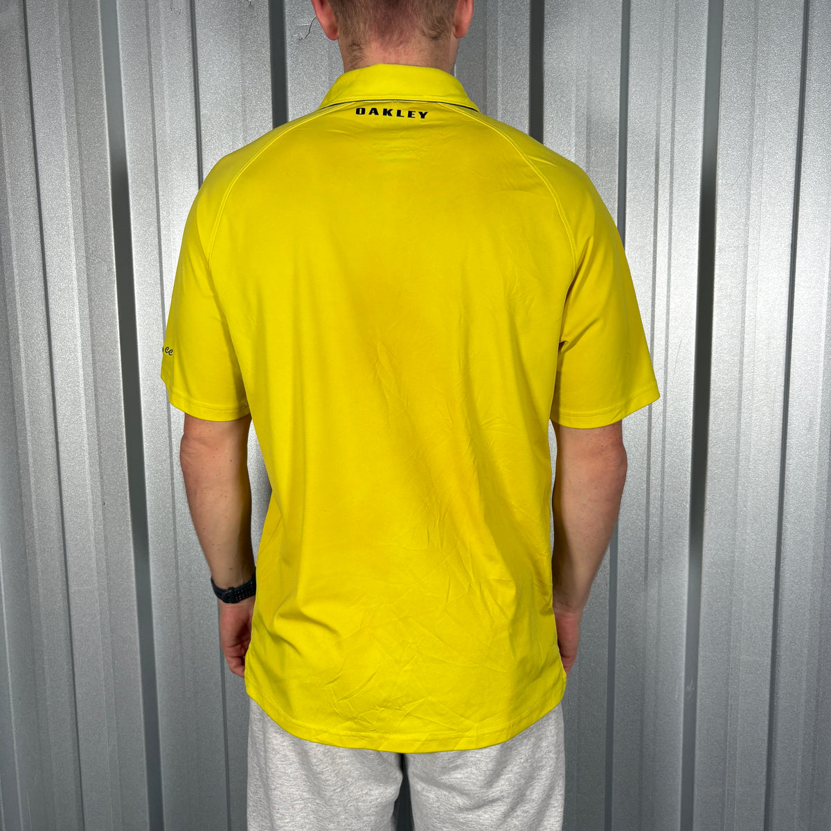 Oakley Yellow Golf Polo T Shirt - L