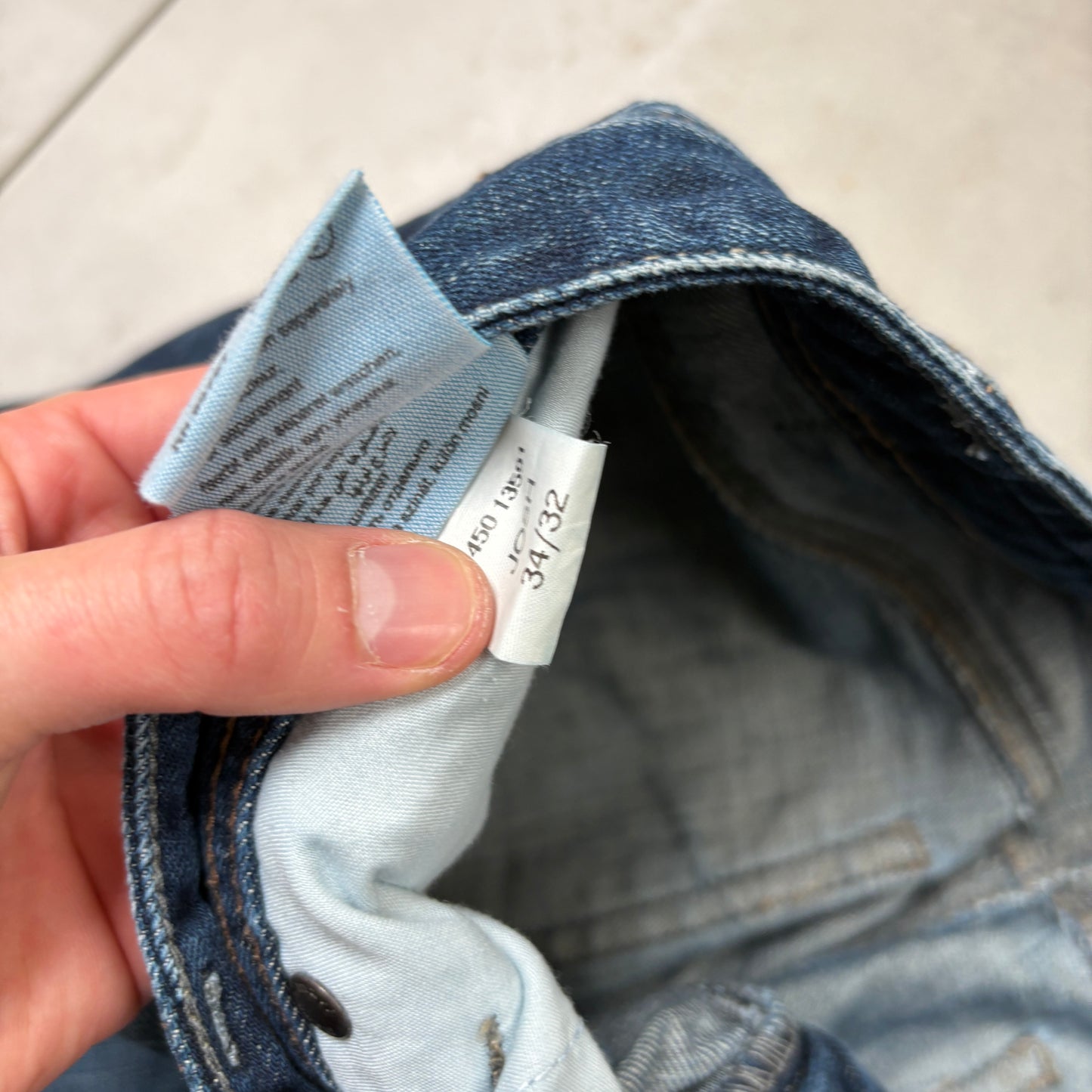 Vintage Mavi Embroidered Hip Hop Baggy Blue Jeans - 34